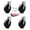 Service Caster 12 Inch Extra Heavy Duty Phenolic Wheel Swivel Caster Set with 2 Swivel Locks SCC-KP92S1230-PHR-BSL-2-S-2 - alternate 4